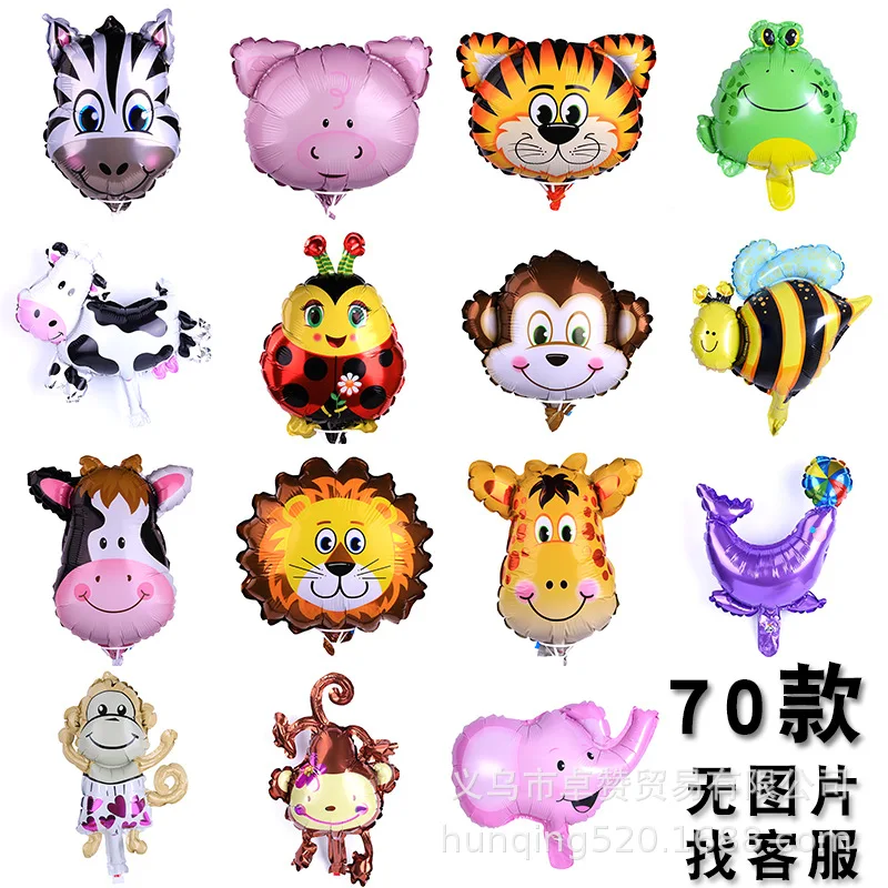 5 шт. надувные игрушки в виде морских рыбок воздушные шары из фольги животного для