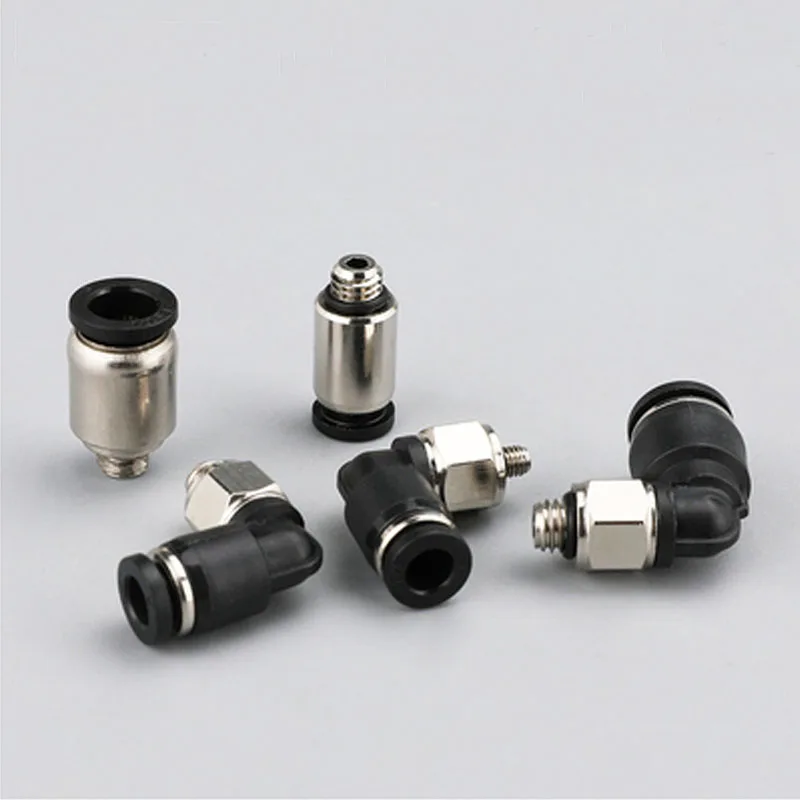 OD 4/6 мм шланг трубки M3/M5 макрокамеры с микро-пневматические фитинги/прямо через