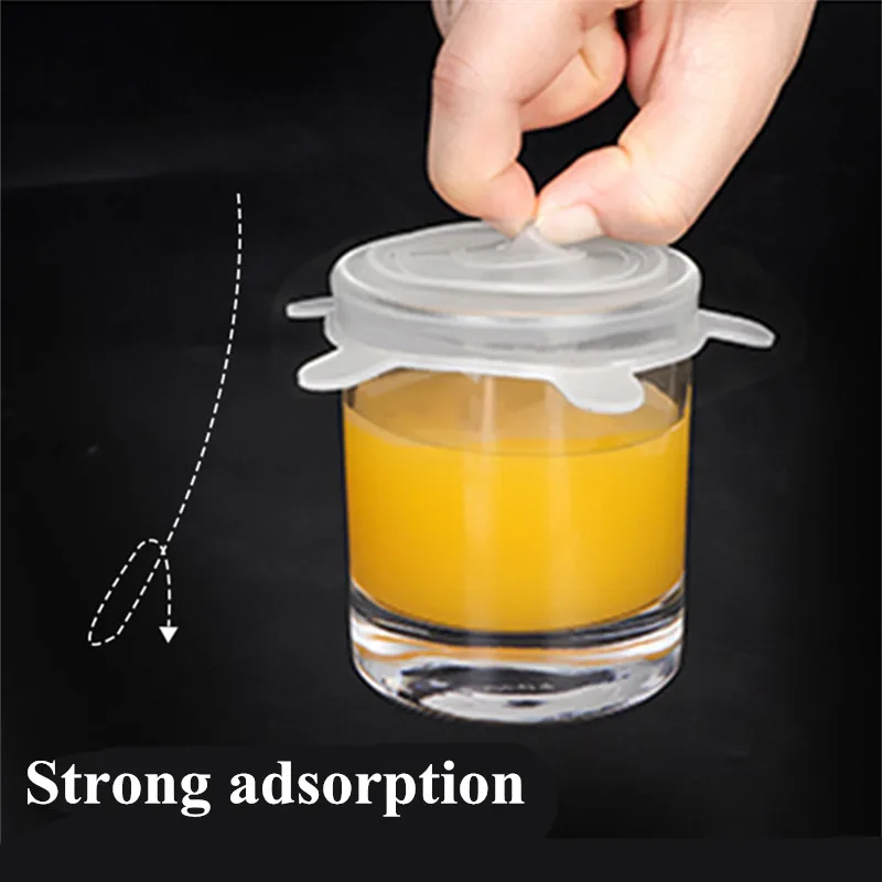 Универсальные силиконовые крышки 6 шт./компл. растягивающаяся крышка всасывания