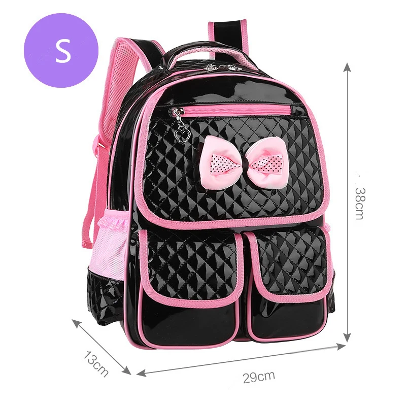YK-Leik  Korean fashion school bags for girls Cute bow plaid children school bag High-capacity backpacks mochila infantil