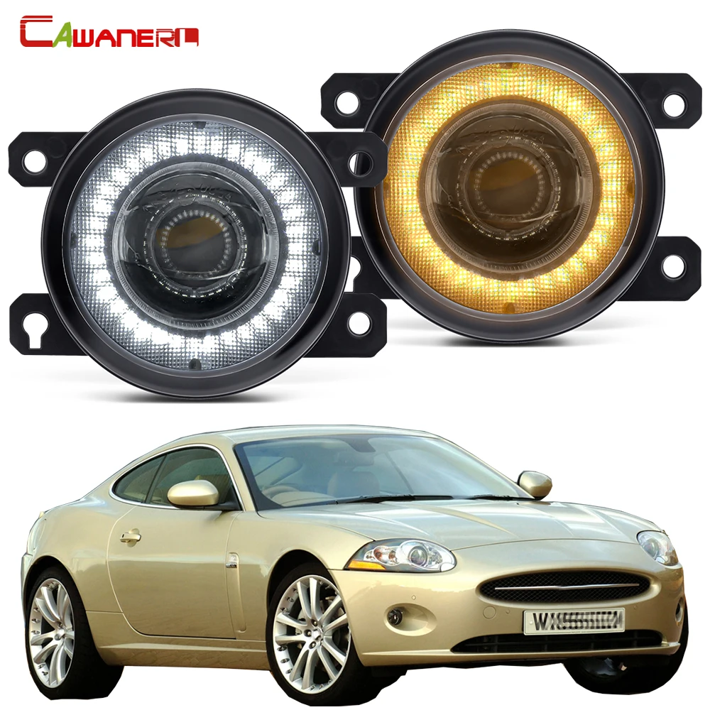 

2 X Автомобильные противотуманные фары в сборе, светодиодный дневные ходовые светильник Angel Eye DRL 30 Вт 8000лм 12 В для Jaguar XK _ J43 _ 2006-2013