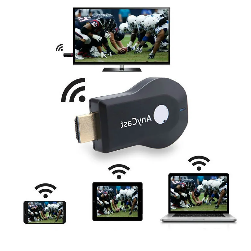 256 м Anycast M2 plus беспроводной HDMI медиа видео 1080P дисплей донгл приемник Android адаптер