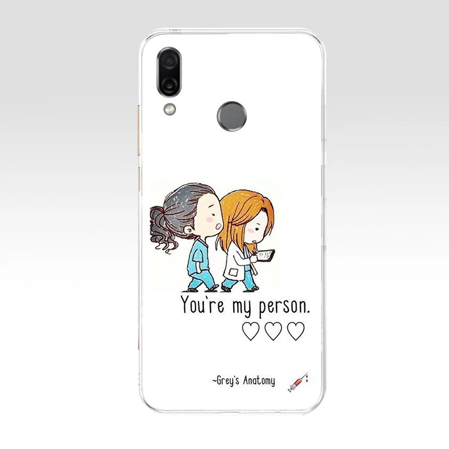 07 Greys Anatomy You're My Person Мягкий силиконовый чехол для телефона из ТПУ Huawei Honor 8 8a Prime 8s
