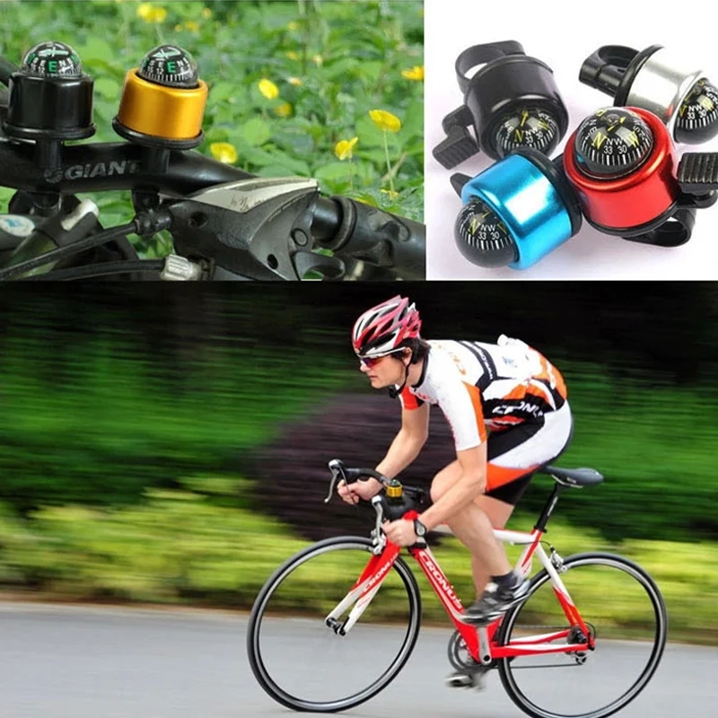 Новый многофункциональный велосипедный звонок 2 в 1 из алюминиевого сплава с
