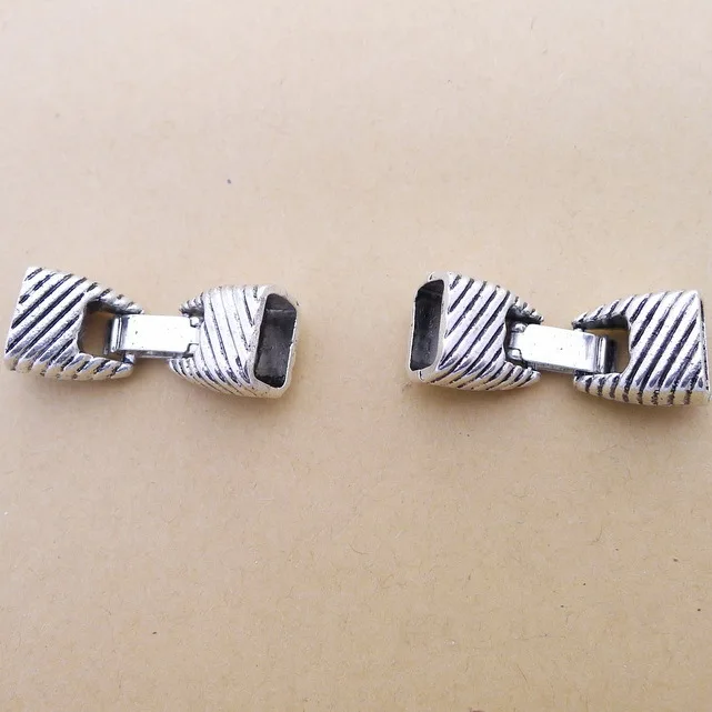 

Supplies For Jewelry Making 2pcs 35*13mm Antique Silver Color Bracelet Clasp Jewelry Components