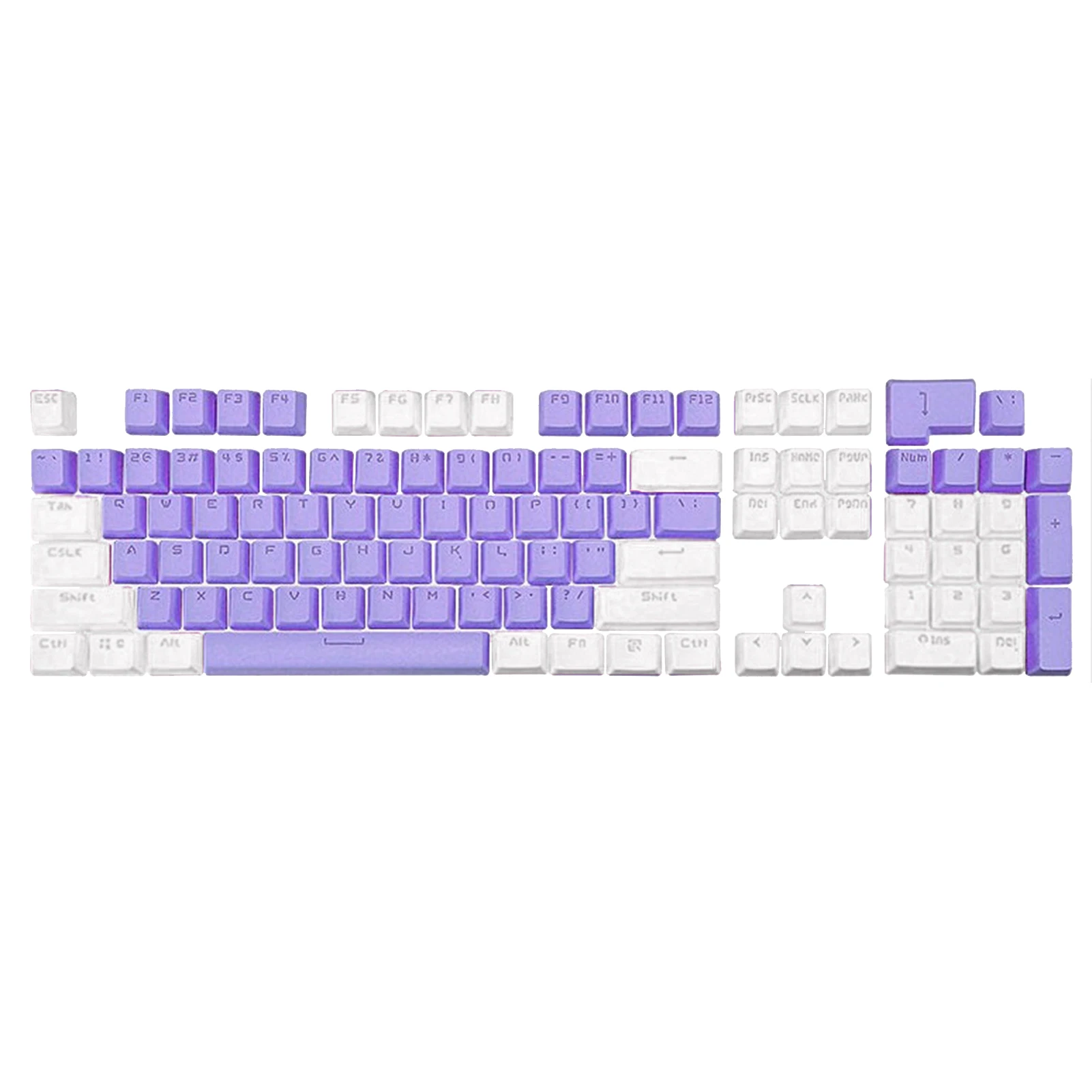 

Newest 104Pcs Dual Colors Backlight Keycaps Replacement Kit Accessory for Cherry/Kailh/Gateron/Outemu Switch Mechanical Keyboard