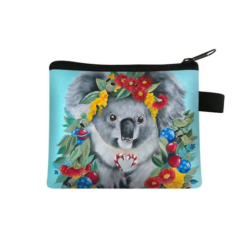 Кошелек для мелочи Kawaii Animal Koala Женский кошелек Подростковый мальчиков и девочек