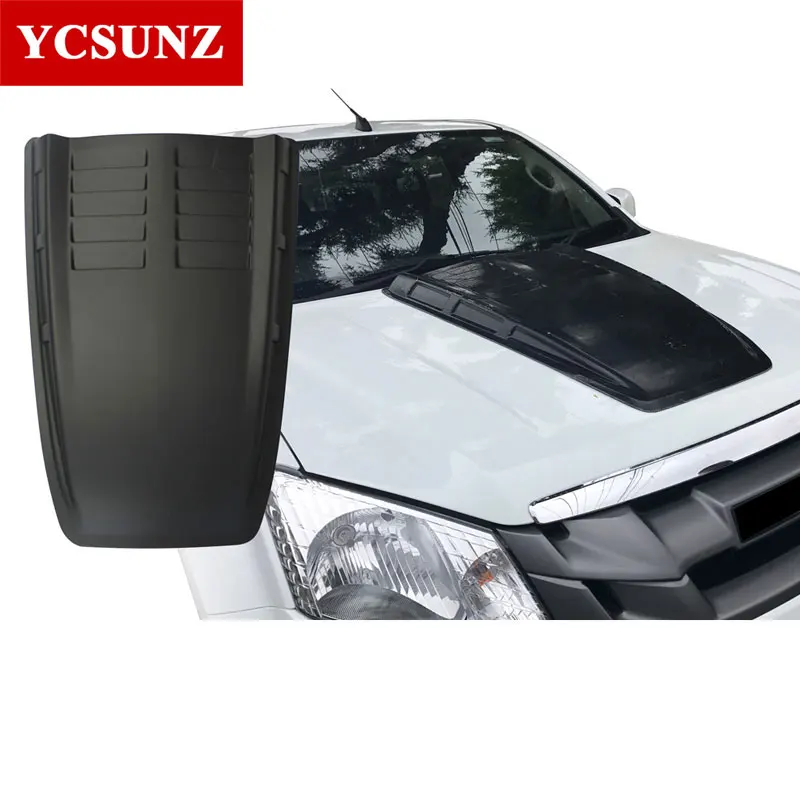 2012 2014 капот совок для ISUZU D MAX Черный Раптор 2013 YCSUNZ|Тюнинговые молдинги| |