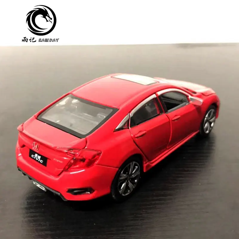 3 шт./партия JK 1/32 масштабная модель автомобиля игрушки Япония Honda Civic звук и свет литья под давлением Металл тянет назад модель автомобиля игрушка