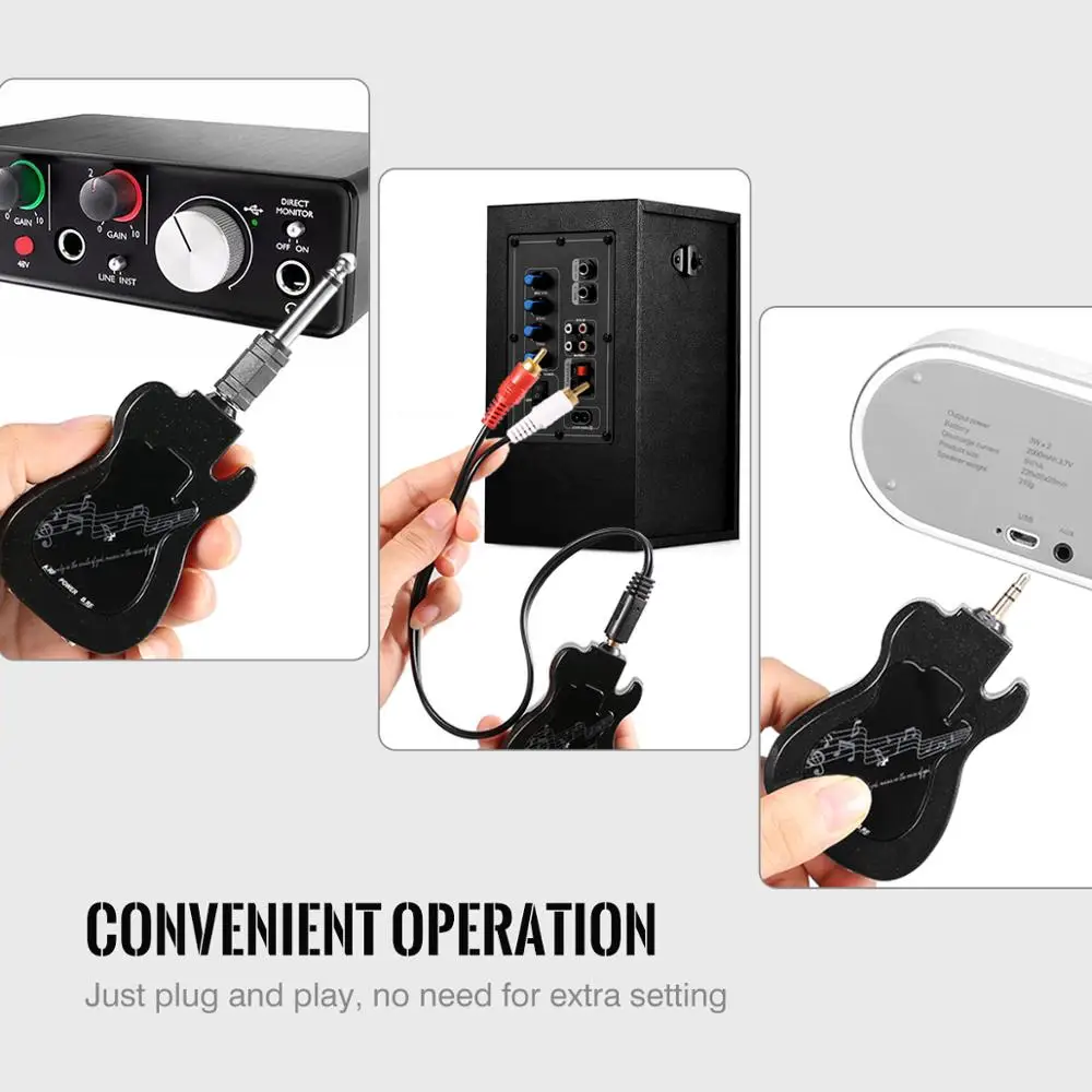 Excelvan GT200 микрофон UHF беспроводной караоке Встроенный аккумулятор