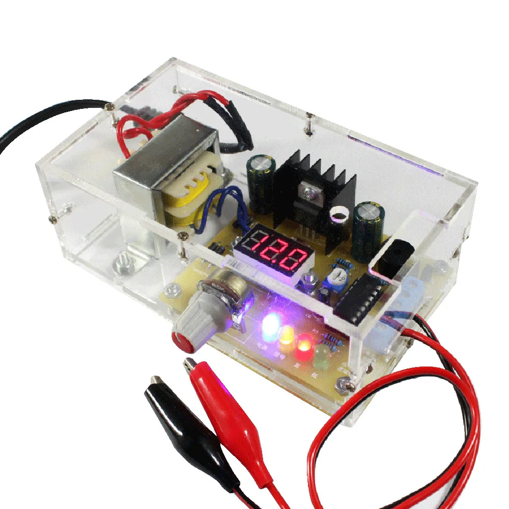 New LM317 1.25V-12V Continuously Adjustable Regulated Voltage Power Supply DIY Kit EU | Инструменты