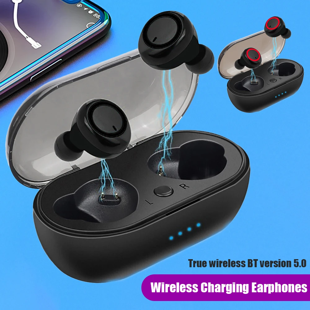 TWS беспроводные наушники Bluetooth 5 0 гарнитура дисплей питания сенсорное управление