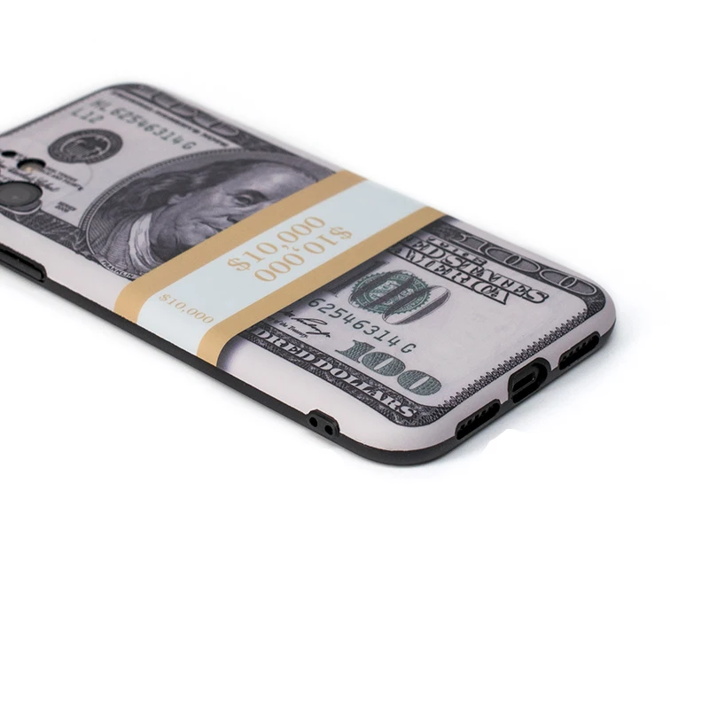 Забавный чехол для телефона с денежными долларами iphone 11 Pro Max 12 Mini 7 8 Plus X XR XS SE 2020