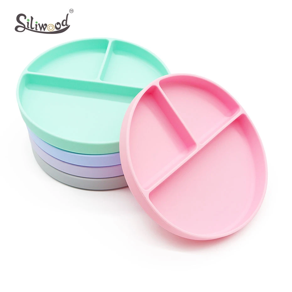 

Детская силиконовая тарелка, Детская тарелка для ужина, присоска для кормления ребенка, силиконовая чаша, детская посуда, детская посуда, пр...