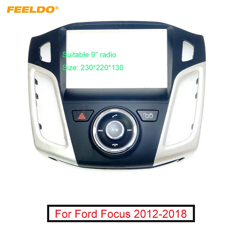 Автомобильная стереосистема FEELDO 2Din большой экран рамка-адаптер для Ford Focus 9 &quot