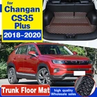Автомобильный коврик для багажника Changan CS35 Plus 2020-2018, напольный коврик для пола, Грязезащитный коврик 2019