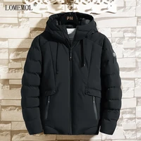 lomemol mens winter parkas high quality hooded thicken parkas casual korean style trend winter jacket men