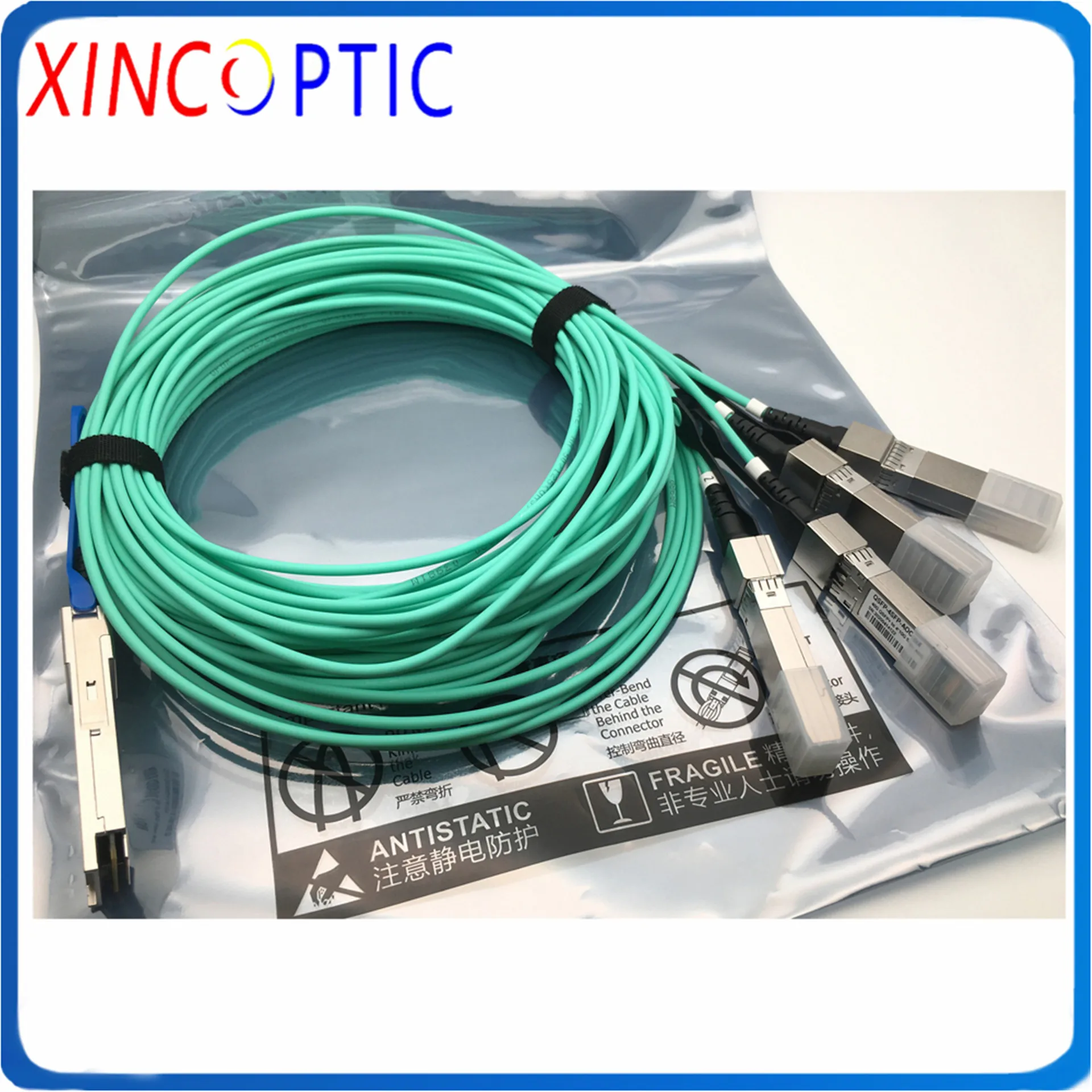 Центр обработки данных QSFP + 40G до 4xSFP 10G прорыв активный оптический кабель AOC 4*10G