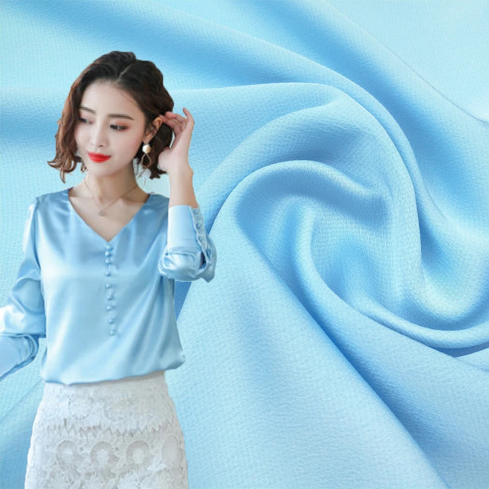 

Shiny Polyester Hammered Satin Fabric High Quality For Wedding Decoration