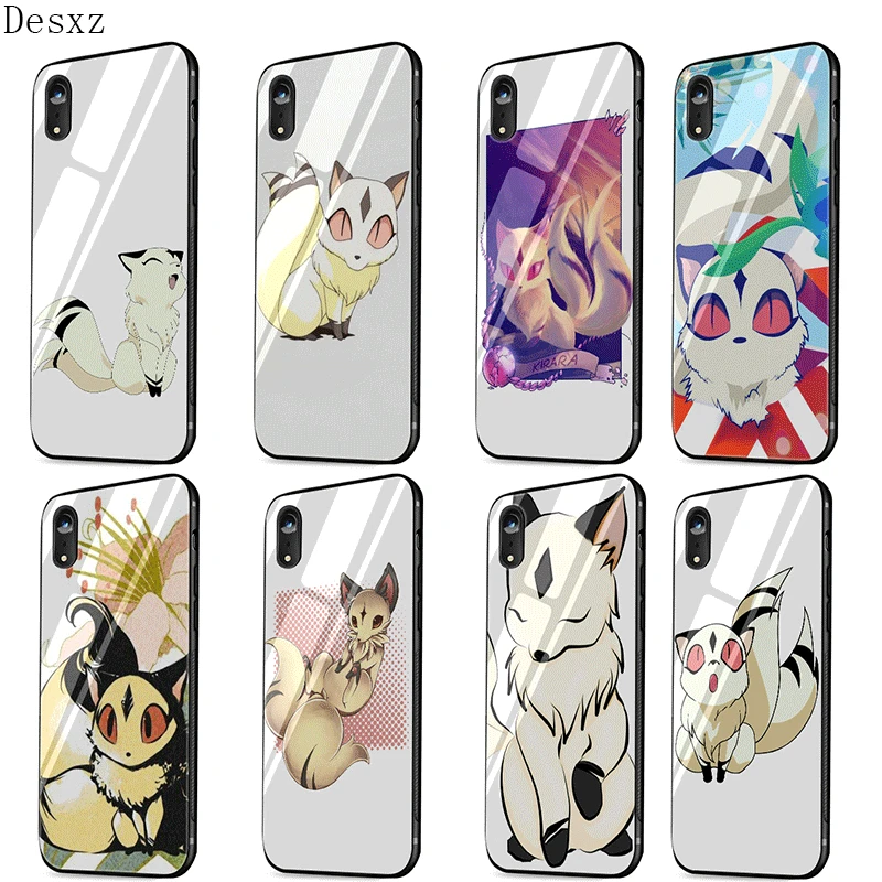 Стеклянный чехол для телефона из ТПУ Apple Iphone 11 Pro Max 5 5s 6 6S 7 8 Plus XR X XS Kirara