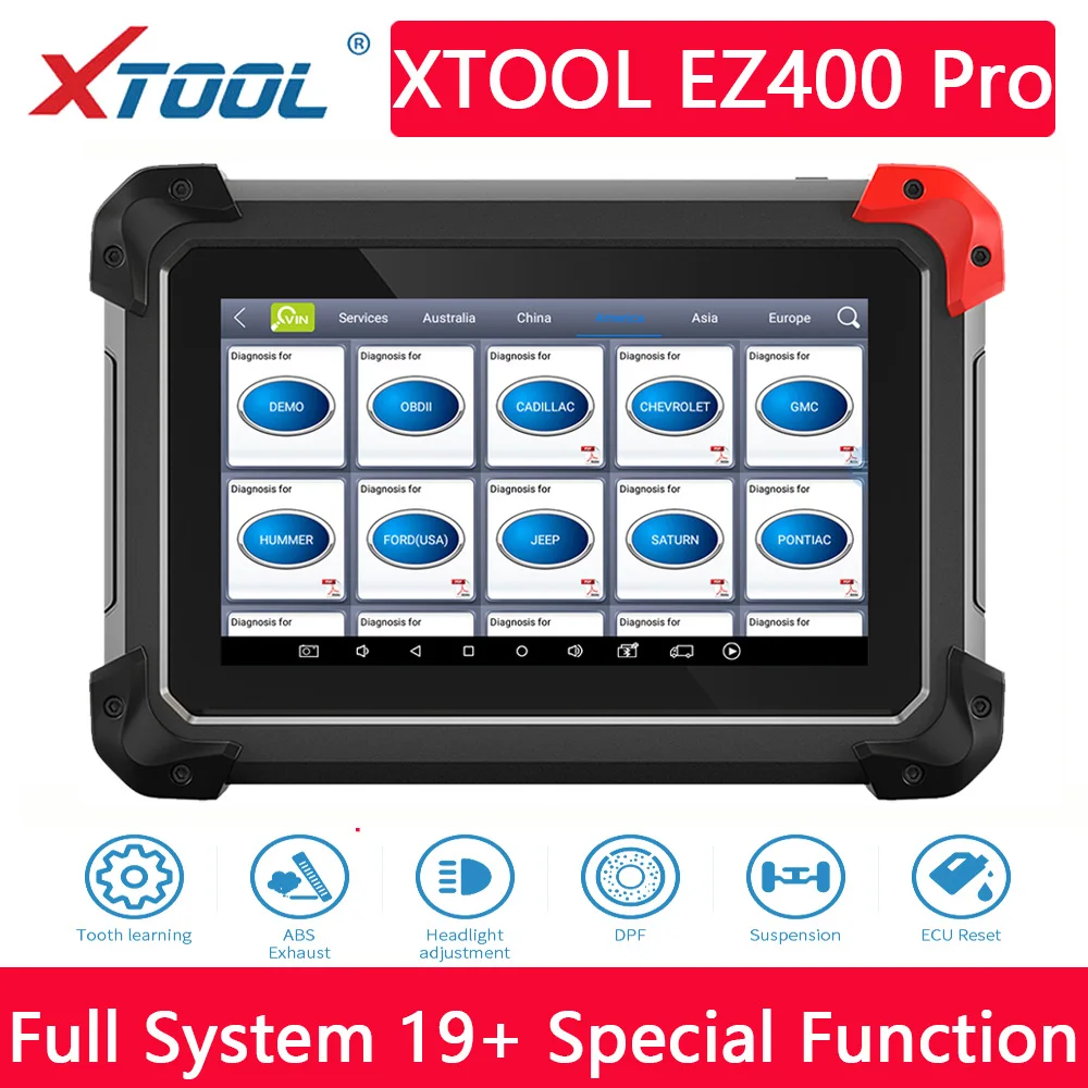 

XTOOL EZ400 Pro OBD2 Автомобильный диагностический инструмент Двунаправленный сканер OBD2 Вся диагностика системы с расширенным кодированием ЭБУ 16+ ...