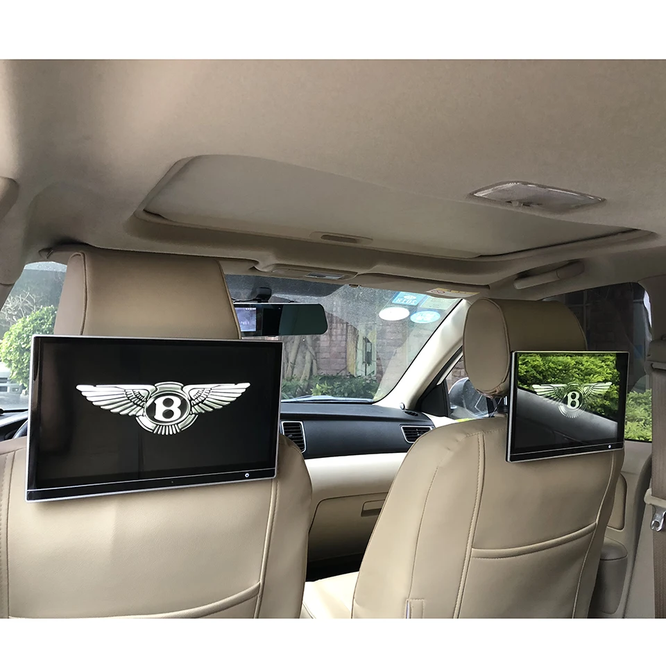 Монитор для подголовника автомобиля Bentley Bentayga 2 шт. 12 5 дюйма Android 9 0 1920x1080 Wi-Fi 4K 1080P HD