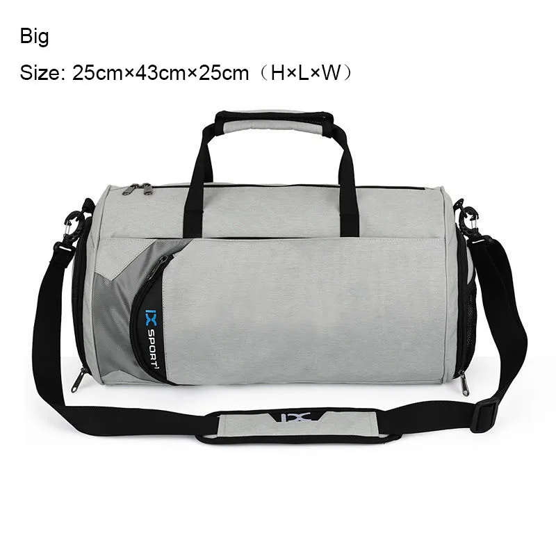 Grey Big IX Plus XL большая спортивная сумка, сумки для фитнеса, влажная сухая спортивная сумка для женщин и мужчин, сумка для йоги, спортивная обувь, Gymtas, сумка для путешествий XA23WA - Цвет: Grey Big