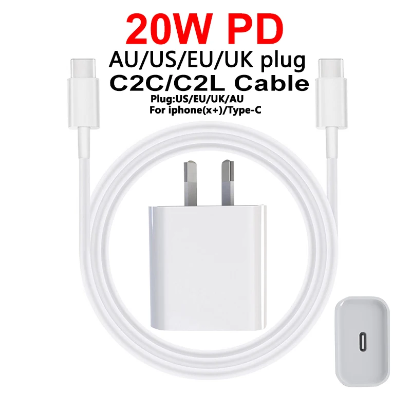 Кабель PD USB Type-C на type-c для iPhone 12 Mini Pro Max 20 Вт кабель быстрой зарядки и передачи