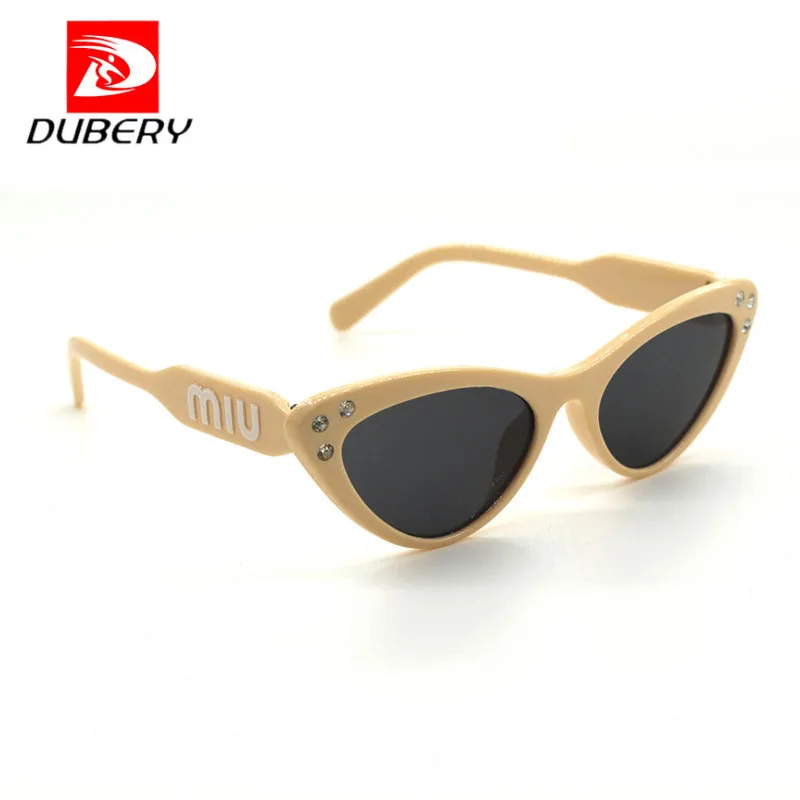 DUBERY милые кошачий глаз детские солнцезащитные очки градиентные UV400 винтажные для