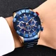 LIGE 2020 New Fashion Blue Mens Watches Top Brand Luxury Clock Sports Chronograph Waterproof Quartz Watch Men Relogio Masculino Other Image