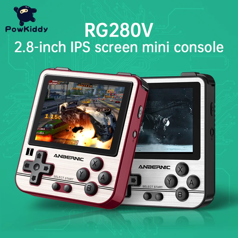 Powkiddy RG280V Ручной Чехол для телефона в виде ретро-игровой консоли 4770 Dual Core 1 0 ГГц 2 8