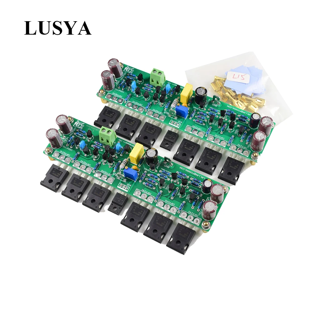 Lusya 1 пара L15 MOSFET стерео усилитель доска 2 х канальный 300 Вт 8R класса AB IRFP240 IRFP9240 A5