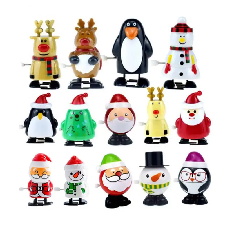 

Children's Fun Wind-up Toy ABS Material Penguin Snowman Reindeer Santa Claus Various Styles Children's Favorite