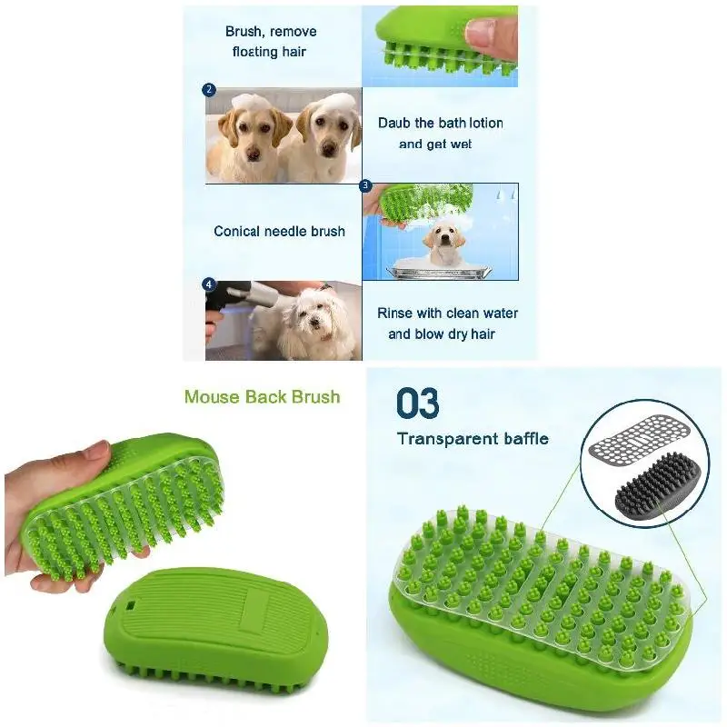 Щетка для ванной D6 резиновый Массажер собак и кошек|Лотки| |