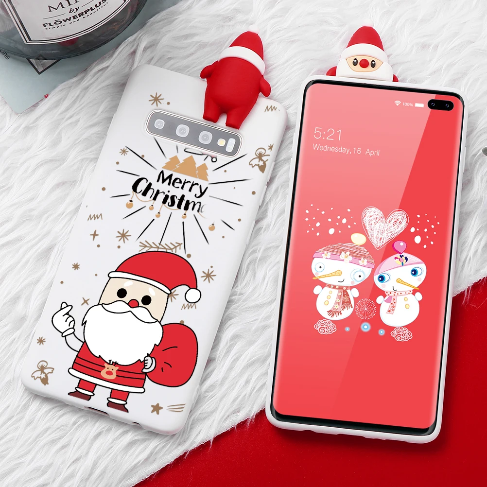 Рождество мягкий TPU чехол для samsung Galaxy A70 A60 A50 A40 A30 A20 A10 A20e Примечание S10 S9 S8 S7 край S6 A6 A7 A8 A9 плюс чехол