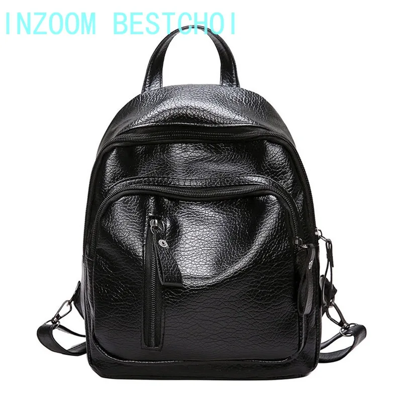 

Vrouwen Rugzak Pu Lederen Schoudertas Meisje Multifunctionele Kleine School Bolsa Mode Alle-Match Sac A Dos #25