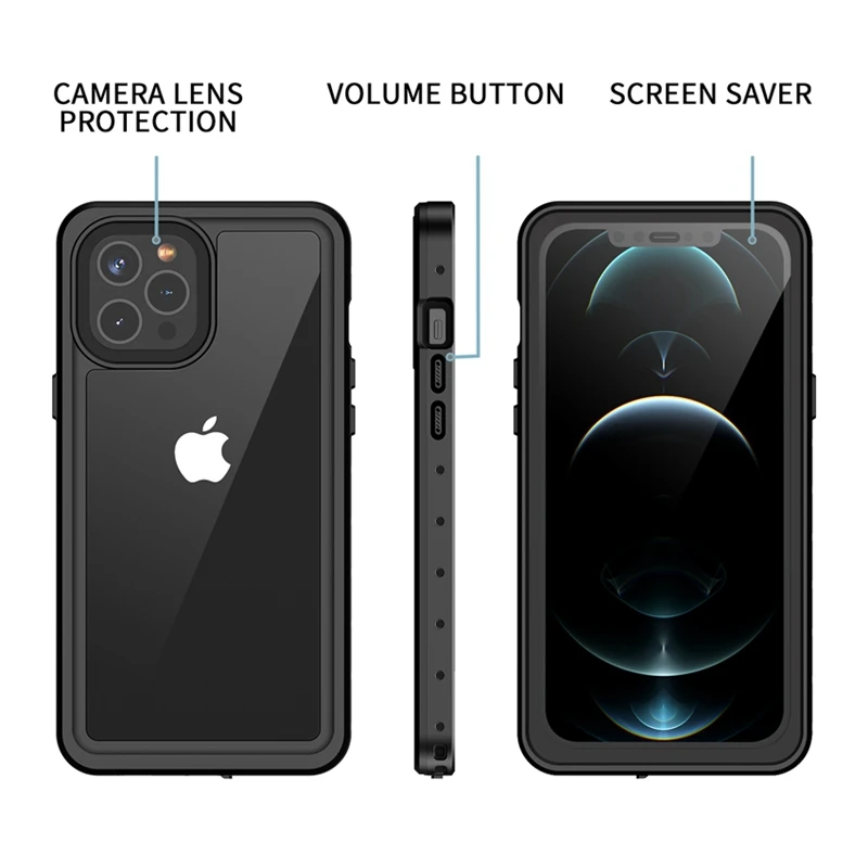 

Full Sealed Underwater Case For Apple iPhone 12 Pro Waterproof case Shockproof Diving Cover for New iPhone 12 2020