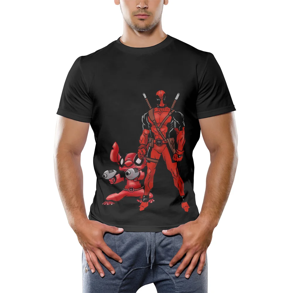 Лето 2021 детские футболки детская футболка с 3D принтом ститча Милая коротким