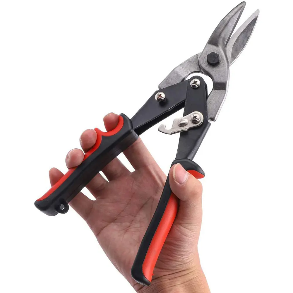 

Straight Cut Tin Snips Cutting Metal Shears With Forged Tooth-Ripple Blade Cutting Steel Tool For Steel Aluminum Leather Copper