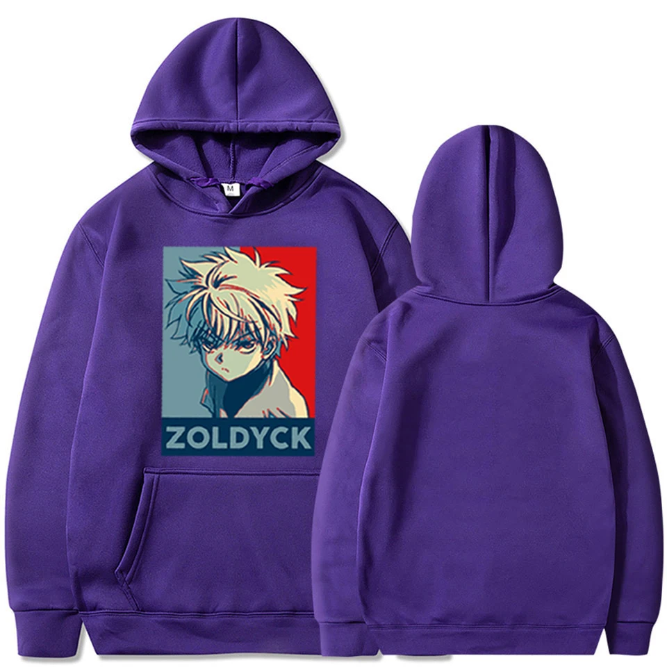 Толстовка унисекс hunter x ZOLDYCK Повседневный пуловер с длинным рукавом принтом в