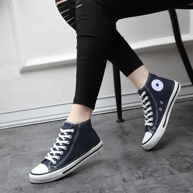 Кеды мужские на платформе Вулканизированная плоская подошва высокие берцы