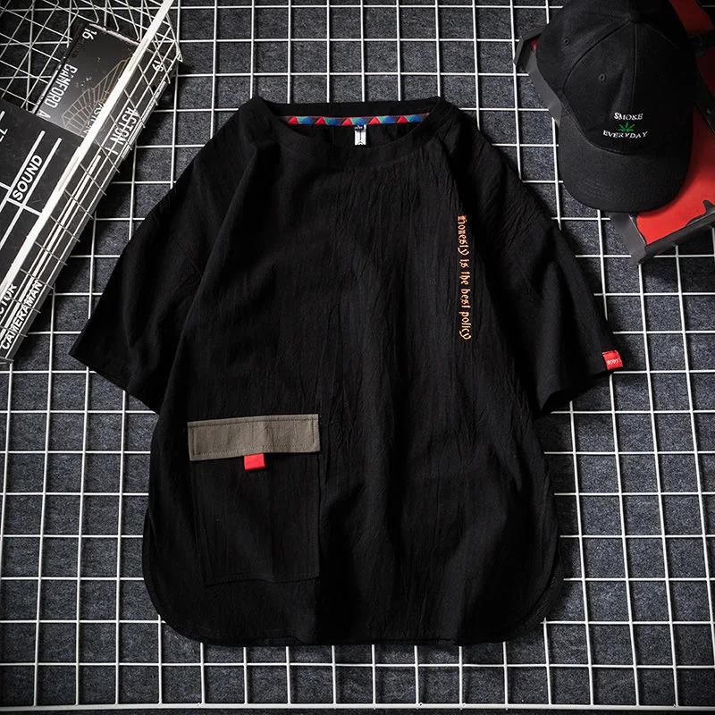 9XL 8XL 7XL 6XL 5XL Plus Size Summer Short Men Sleeved T-Shirt Men'S Loose Hip hop Young Tide Men'S Student Shirt Sleeve