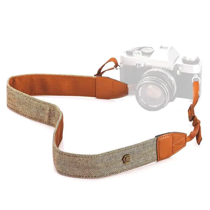 Регулируемый ремень для камеры в стиле ретро универсальный s кожаный
