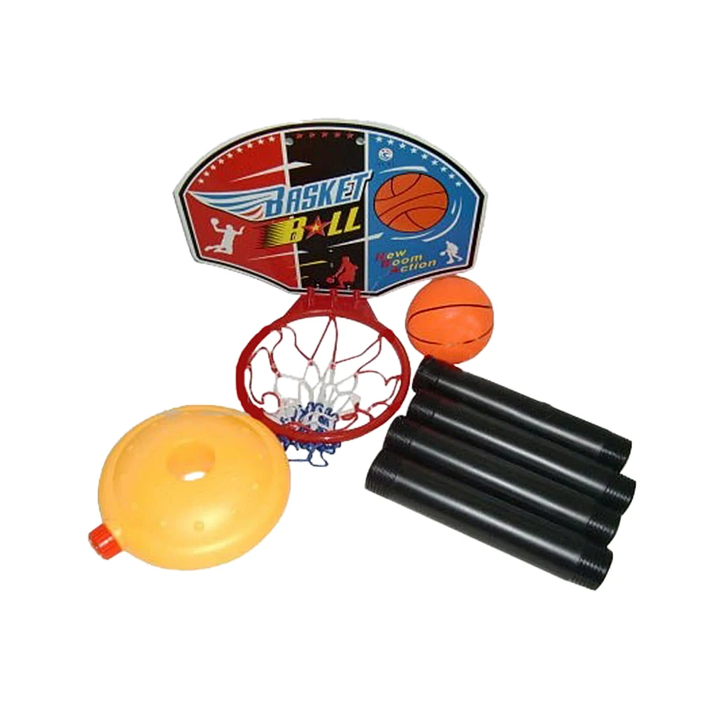 Set Of Mini Basketball Net Stand Family Indoor Outdoor Kid Game Adjustable | Спорт и развлечения