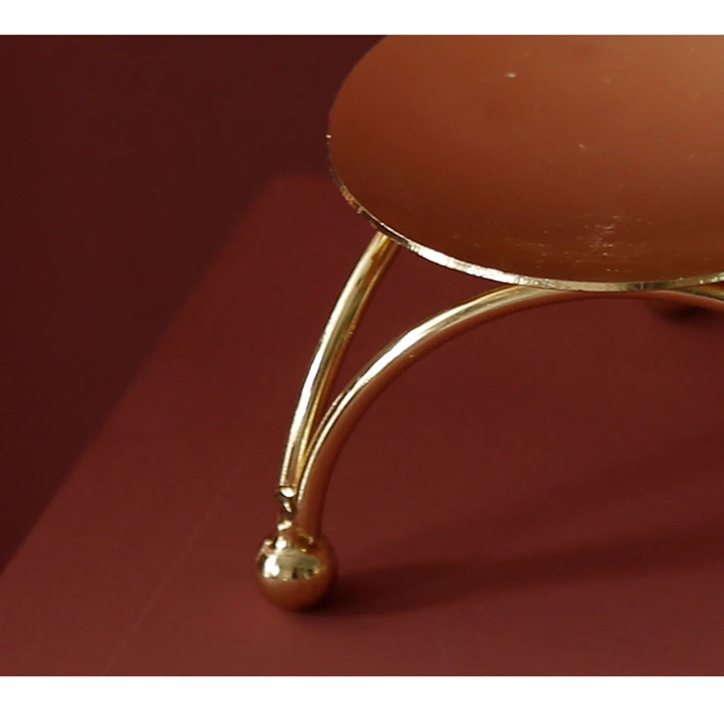 Держатель для свечей из железа декоративный держатель золотистого центральный