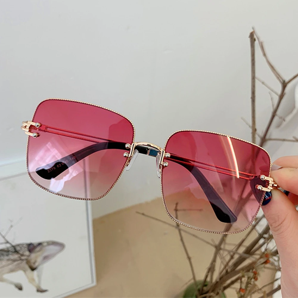 Модные квадратные женские солнцезащитные очки роскошные дизайнерские новые в