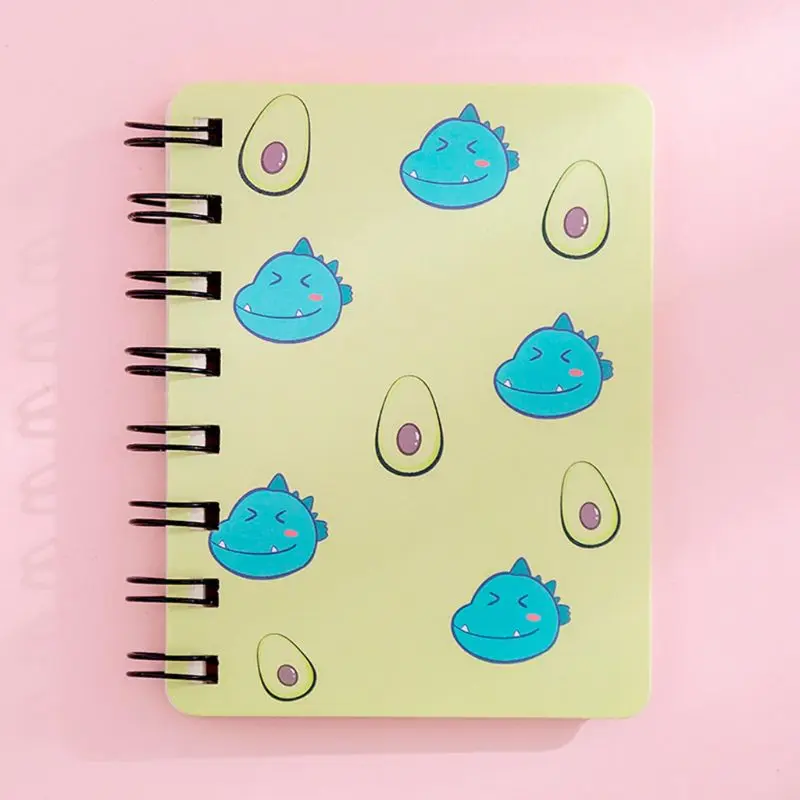

4pcs Dinosaur Spiral Coil Notebook Blank Paper Journal Diary Planner Notepad