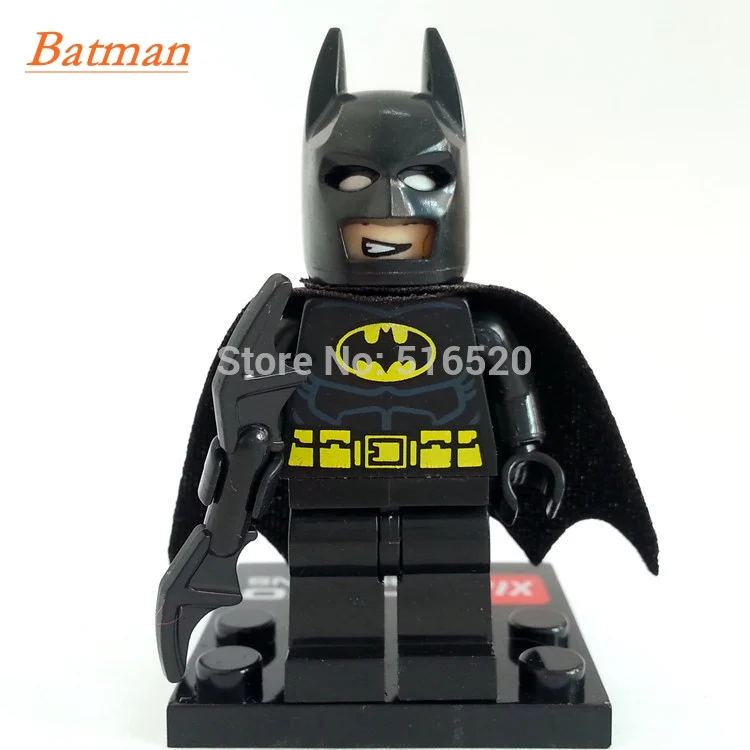 Batman Один горячий Супер Герои 500+ горячая фигурка Marvel DC Мстители Дэдпул Звездный огонь Бэтмен Супермен железный человек строительные блоки игрушки - Цвет: Batman