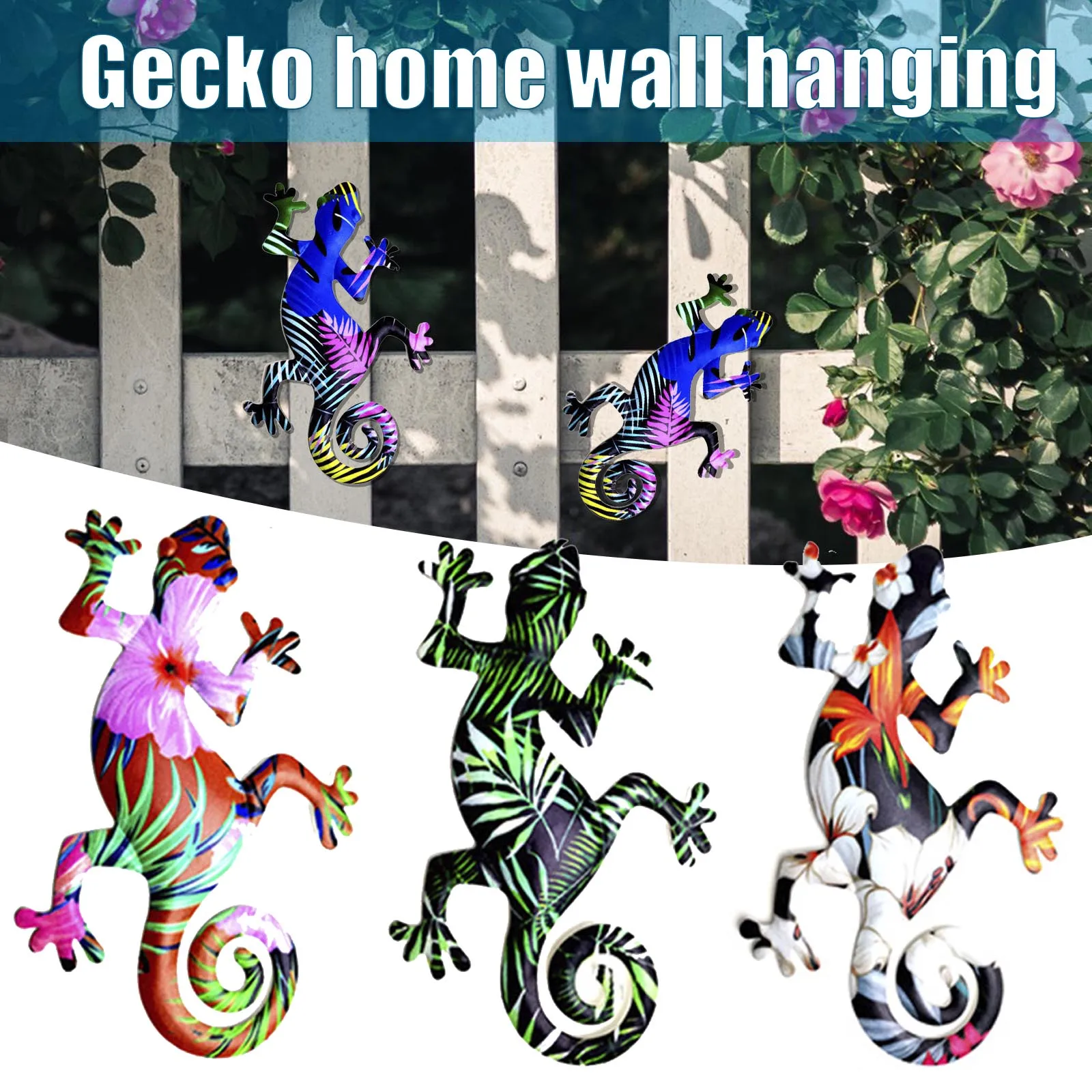 Gecko домашнее подвесное железное украшение для спальни гостиной офиса сада