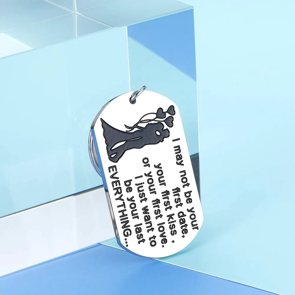 

Wedding Anniversary Christmas Valentines Gifts To My Wife Husband Keychain Gift for Couple Women Men Boyfriend Girlfriend
